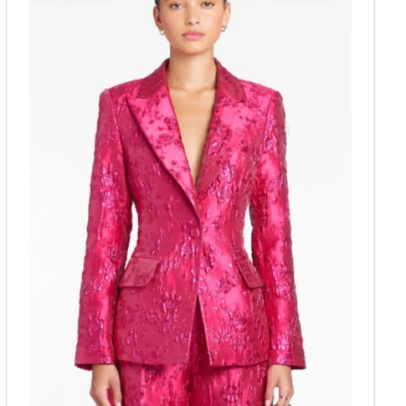 Amanda Uprichard Aldridge‎ Blazer Rosebud Brocade Small NWOT - Picture 1 of 7
